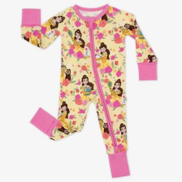 NIB Little Sleepies Disney Princess Belle Zippy 0-3 months - Picture 2 of 5